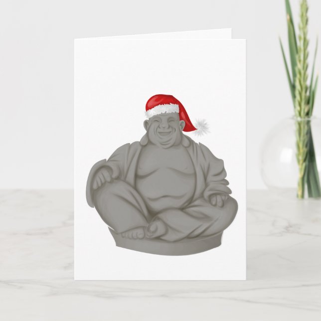 Happy Fat Men Holiday Card (Front)
