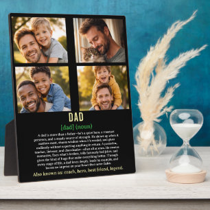 Happy Father’s Day Animal Photo Collage Fun Dad Plaque