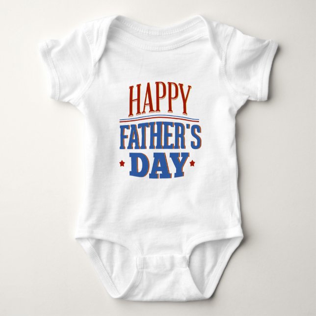 Happy Father’s Day Baby Bodysuit (Front)