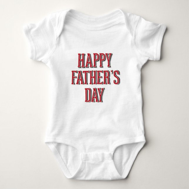 Happy Father’s Day Baby Bodysuit (Front)
