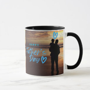 Happy Father’s Day Beach Silhouette Mug