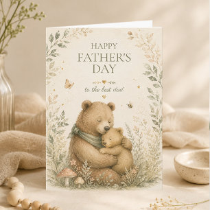 Happy Father’s Day Bear Hug Woodland Card