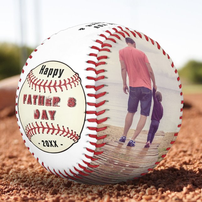 Happy Father`s Day, Best Dad Ever Photo Collage Baseball (Creator Uploaded)