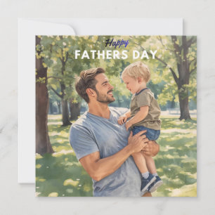 Happy Father’s Day Card – Heartwarming Dad & Kids