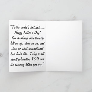 "Happy Father’s Day, Dad: A Celebration of Love" Holiday Card