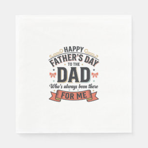 Happy Father’s Day Dad Vintage Typography Napkin