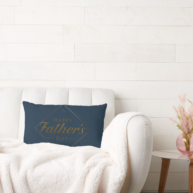 Happy Father’s Day Elegant Throw Pillow (Couch)