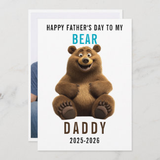 Happy Father’s Day for Bear Dad | Funny Bear Lover Holiday Card