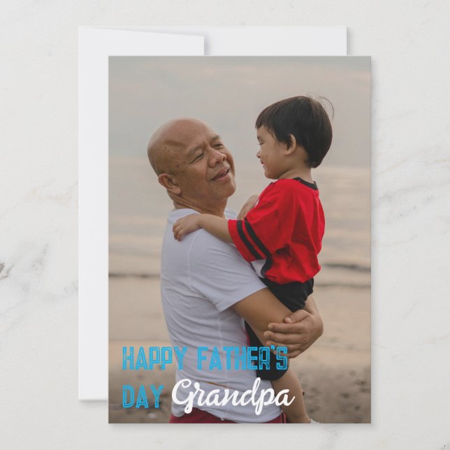 Happy Father’s Day, Grandpa  Card Personalised  (Front)