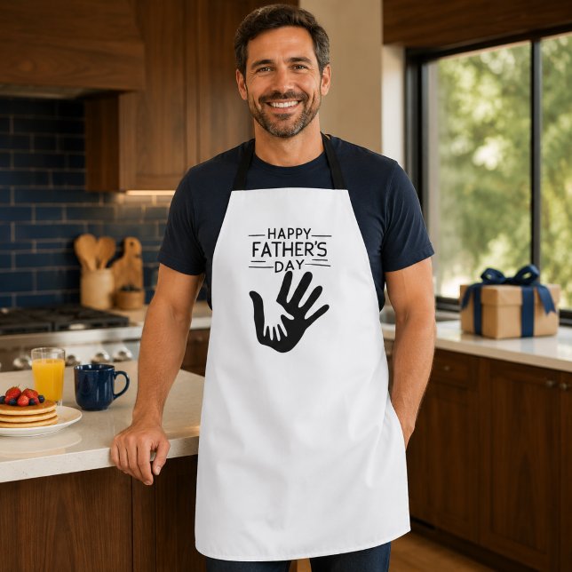 Happy Father’s Day Handprint Apron (Creator Uploaded)
