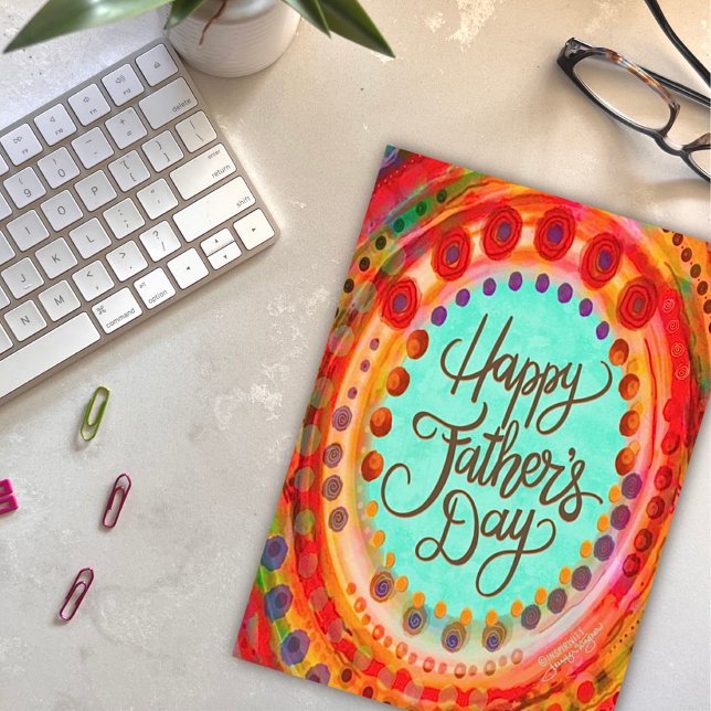 Happy Father’s Day  Inspirivity Colourful Modern Card (Creator Uploaded)