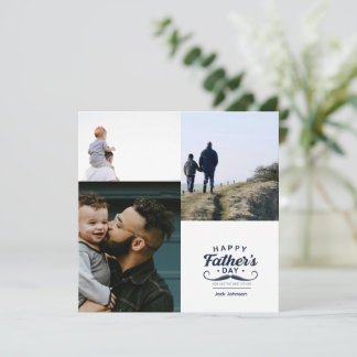 Happy Father’s Day Mustache Tribute Design Holiday Card