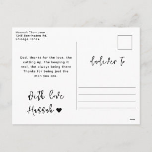 Happy Father’s Day Photo   Custom Dad Ever Holiday Postcard