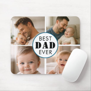 Happy Father’s Day Photo   Custom Dad Ever Mouse Pad