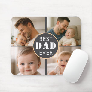 Happy Father’s Day Photo   Custom Dad Ever Mouse Pad