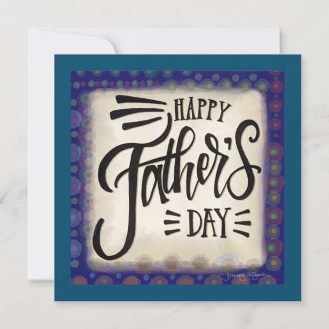 “Happy Father’s Day” square Inspirivity Card (Front)
