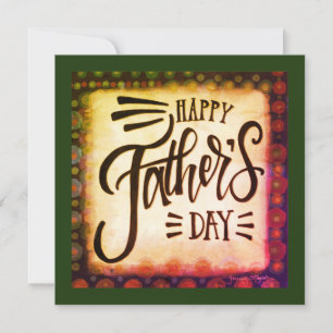 Happy Father’s Day square Inspirivity modern Card