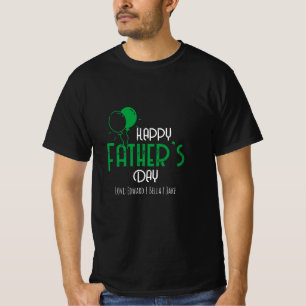 Happy Father’s Day with Green Balloons & Names T-Shirt