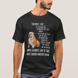 Happy Father's Day 2021 English Bulldog Dad Dog Lo T-Shirt