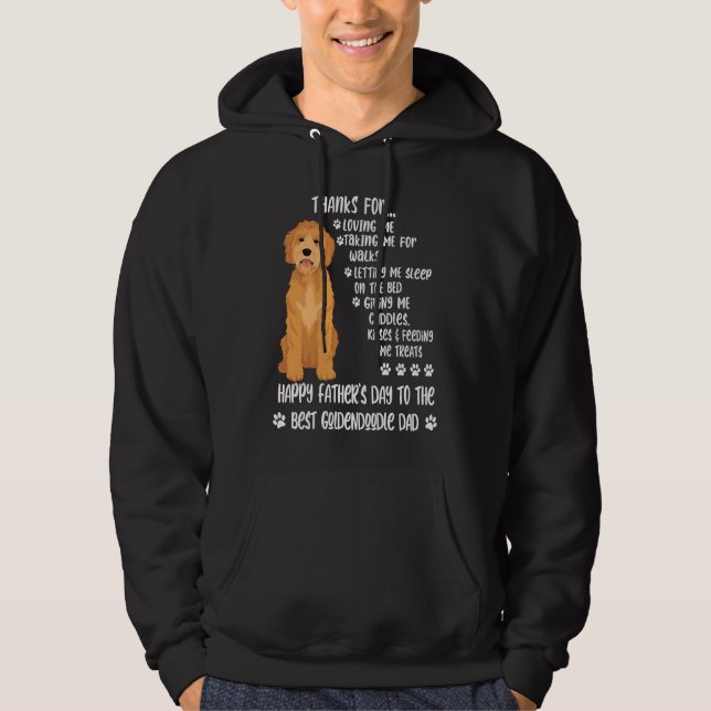 Happy Father's Day 2021 Goldendoodle Dad dog Hoodie (Front)
