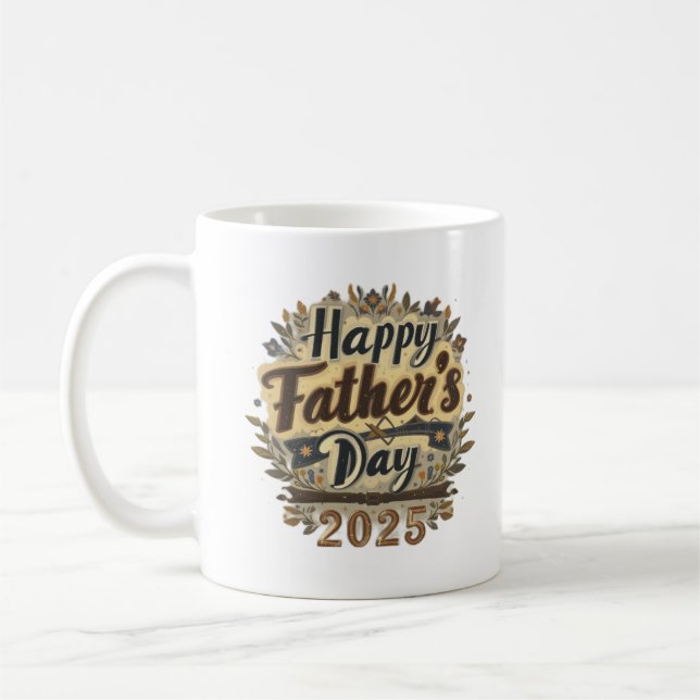 Happy father's day 2025 coffee mug (Left)