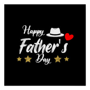 Happy Father's Day 2025 Tshirt for Men Dad Grandpa Poster