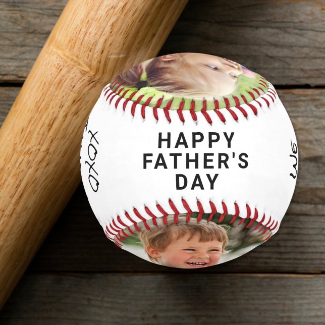 Happy Father's Day 2 Photo Baseball (Creator Uploaded)