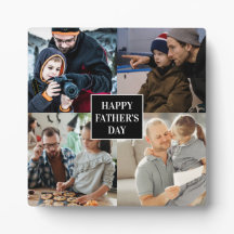 Happy Father's Day 4 Photo Collage personalised 