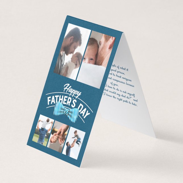 Happy Fathers Day 5 Photo Collage (Front)