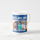Happy Fathers Day 5 Photo Headline Typography Blue
