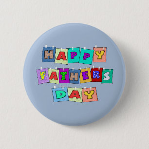 Happy Fathers Day 6 Cm Round Badge