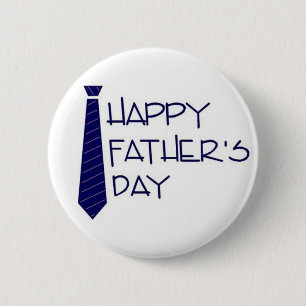 happy fathers day 6 cm round badge