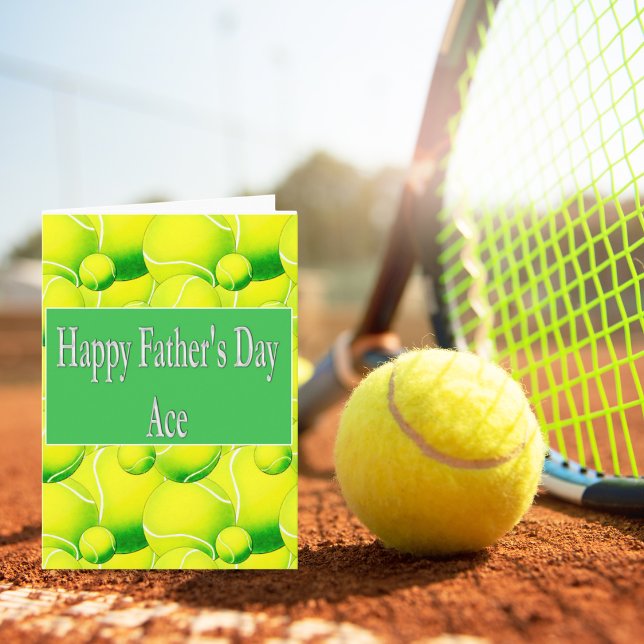 Happy Father's Day Ace! Tennis Ball Card (Creator Uploaded)