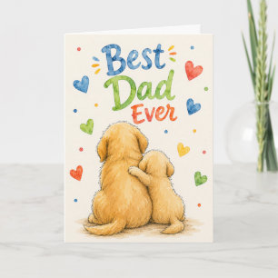 Happy Father's Day Animal Greeting Card