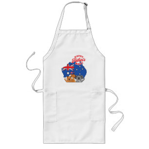 Happy Father's Day Australia Long Apron