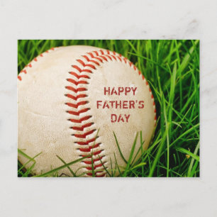 Happy Father's Day Baseball Postcard