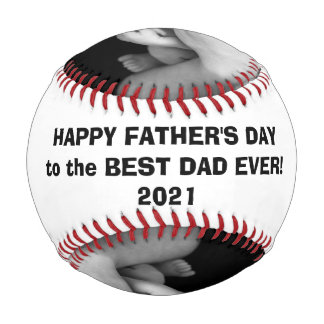 Happy Father's Day Baseball with Custom Pics