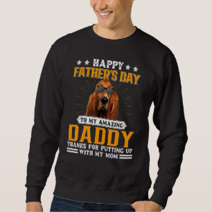 Happy Father's Day Basset Hound Dog Dad  For Men Sweatshirt