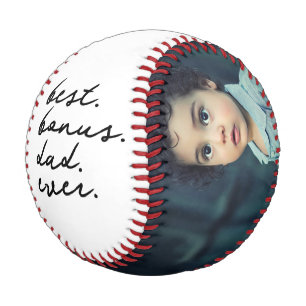 Happy Fathers Day Best Bonus Dad Ever Personalised Baseball