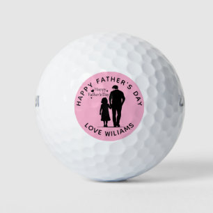 Happy Father's Day Best Dad By Par Personalised Go Golf Balls