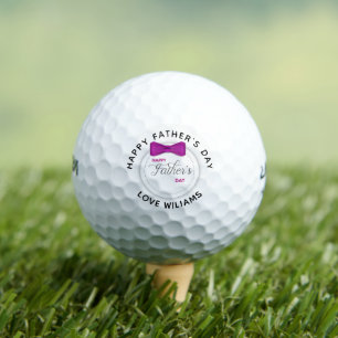 Happy Father's Day Best Dad By Par Personalised Go Golf Balls