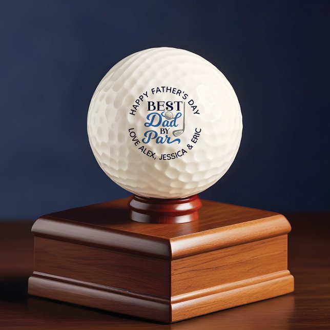 Happy Father's Day Best Dad By Par Personalised Golf Balls (Happy Father's Day Best Dad By Par Personalized Golf Balls)