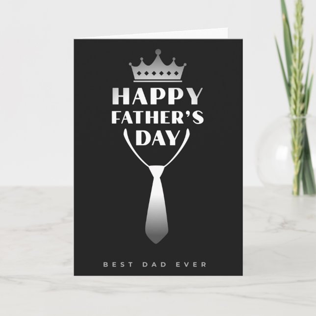 Happy Father's Day Best Dad Ever Card (Front)