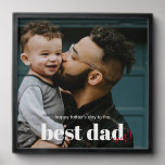 Happy Father's Day Best Dad Ever Keepsake Peel And Stick Photo Tile<br><div class="desc">Happy Father's Day Best Dad Ever Keepsake Photo Tiles</div>