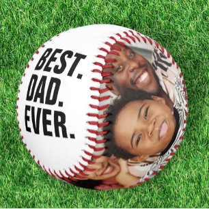 Happy Fathers Day Best Dad Ever Personalised Baseball