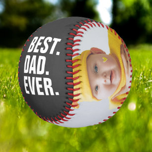 Happy Fathers Day Best Dad Ever Personalised Baseball