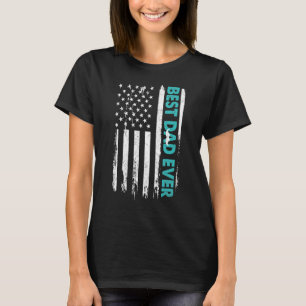 Happy Father's Day Best Dad Ever With Us American T-Shirt