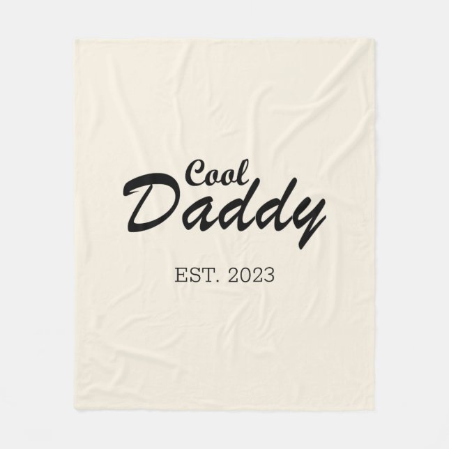 Happy fathers day best dad personalised gifts fleece blanket (Front)
