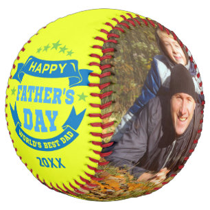 Happy Father's Day Best Dad Personalised Photos Softball