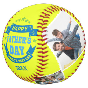 Happy Father's Day Best Dad   Personalized Photos Softball
